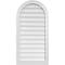 Ekena Millwork Round Top Surface Mount PVC Gable Vent w/ 2"W x 1-1/2"P Brickmould Frame, 20"W x 40"H GVPRT20X4002SN - alternate 1